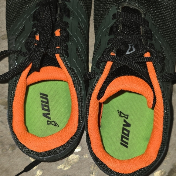 Inov-8 Dark Green and Bright Orange Bare XF 210 V3 - Picture 3 of 10
